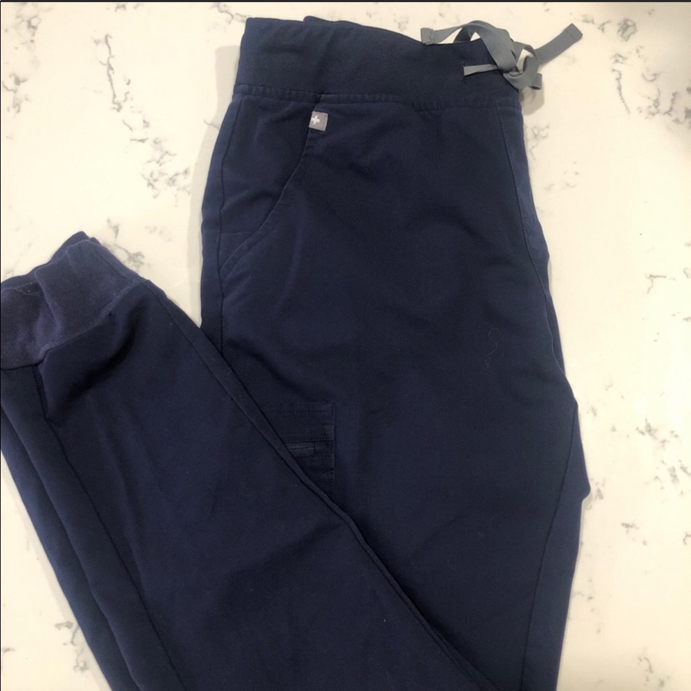 FIGS Medium TALL Zamora Navy Jogger Scrub Pants